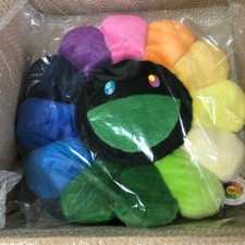 Takashi Murakami Rainbow Black Flower Cushion Pillow plush 60cm kaikai kiki