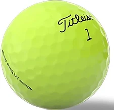 Titleist Pro V1 Yellow Used Golf Balls in Near Mint Condition, 2023, AAAA