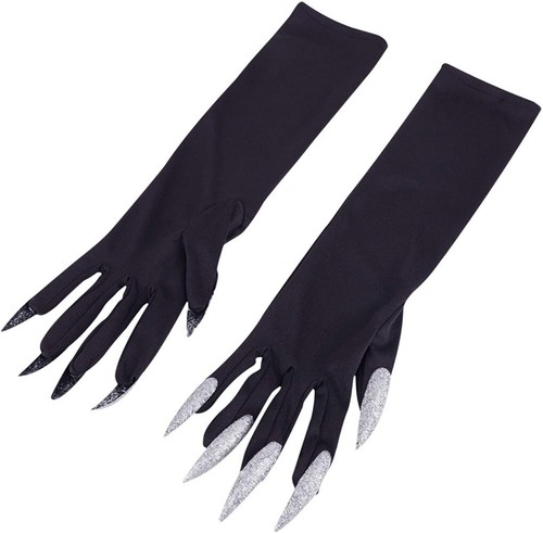 Halloween Props Paw Gloves Cosplay Party Costume Long Fingernail Clown Claws US - Picture 14 of 22