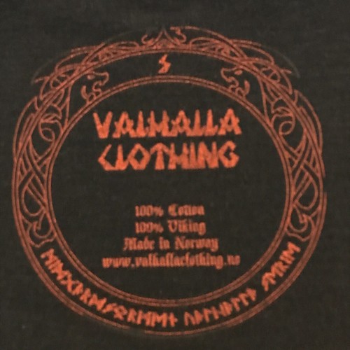 Valhalla Clothing Adult Unisex Small Black Short Sleeve Shirt Midgardsormen - Picture 5 of 5