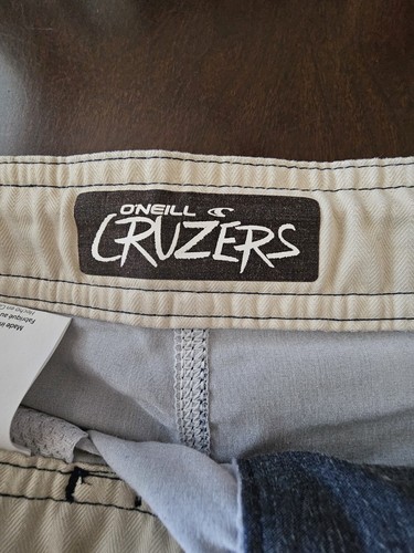 Oneill Board Shorts Mens 30 Cruzers Swim Trunks Stripes Pockets Stretch - Picture 3 of 5