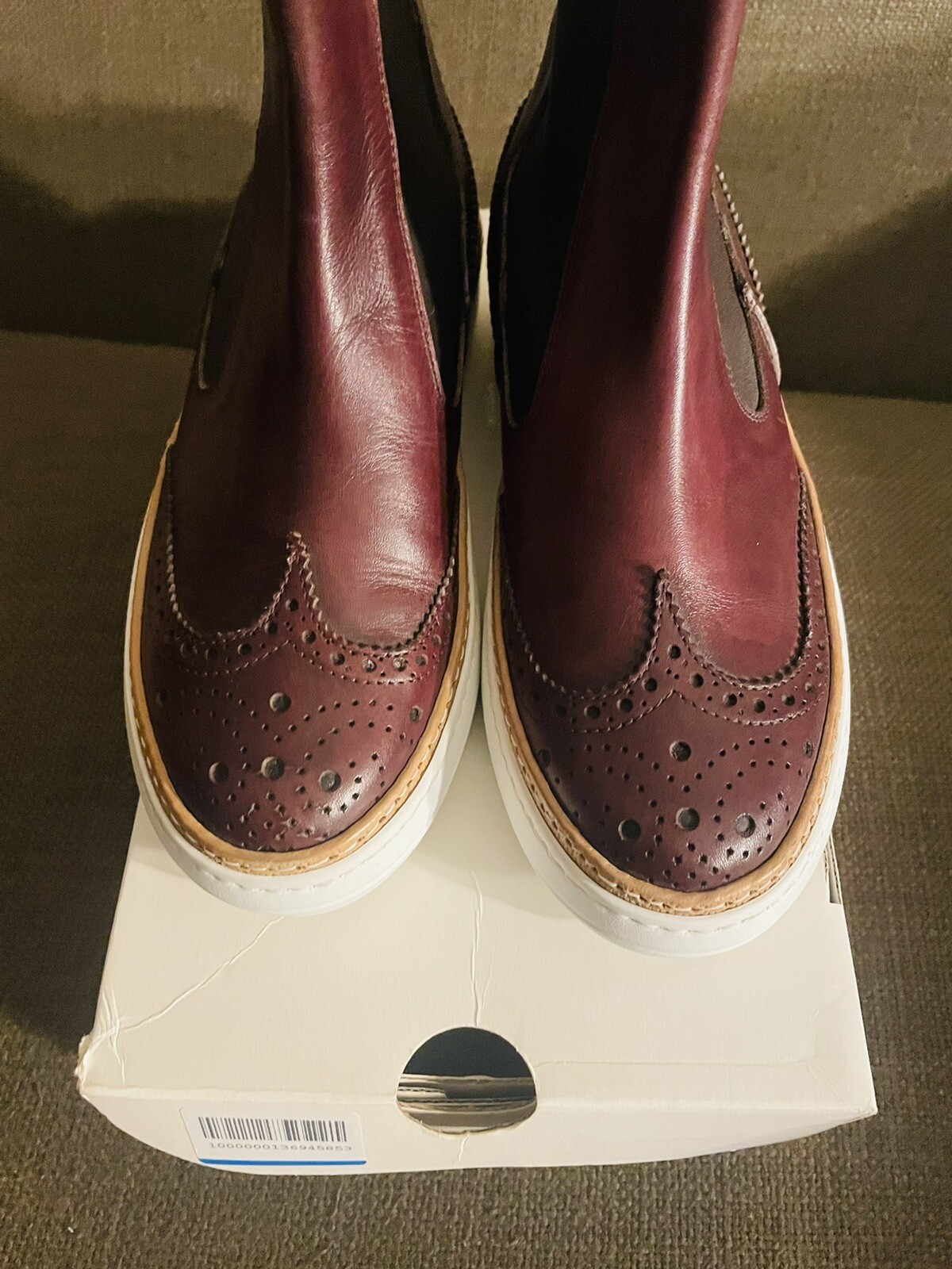 PANTOFOLA D’ORO Stivaletti da uomo marroni Pantofola d'Oro Clubho taglia 40 vendita al dettaglio $500