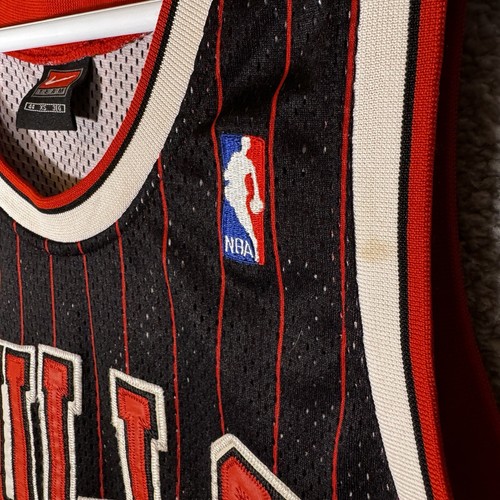 Nike Chicago Bulls Michael Jordan #23 Flight 8403 Swingman Pinstripe Jersey 44 - Picture 6 of 15