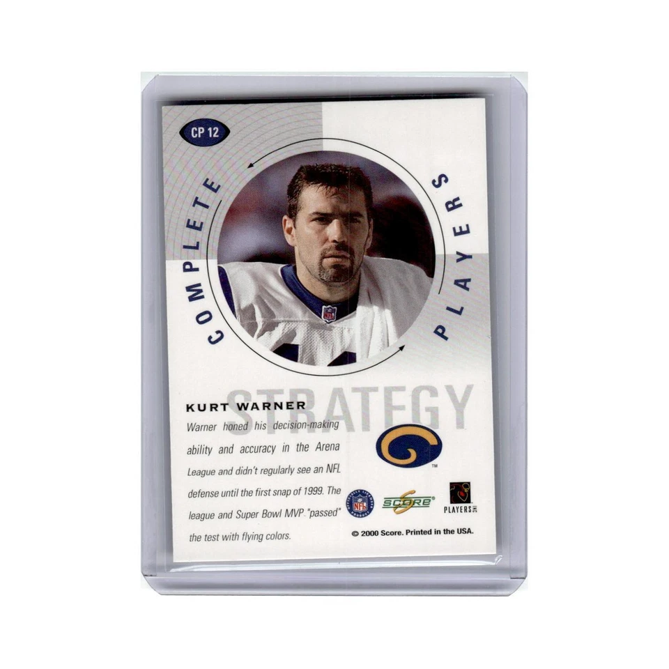 Kurt Warner 2000 Score Complete Players #CP12 St. Louis Rams Football Card NM - Image 2 of 3