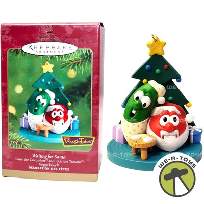 Waiting for Santa Larry the Cucumber and Bob the Tomato VeggieTales Ornament