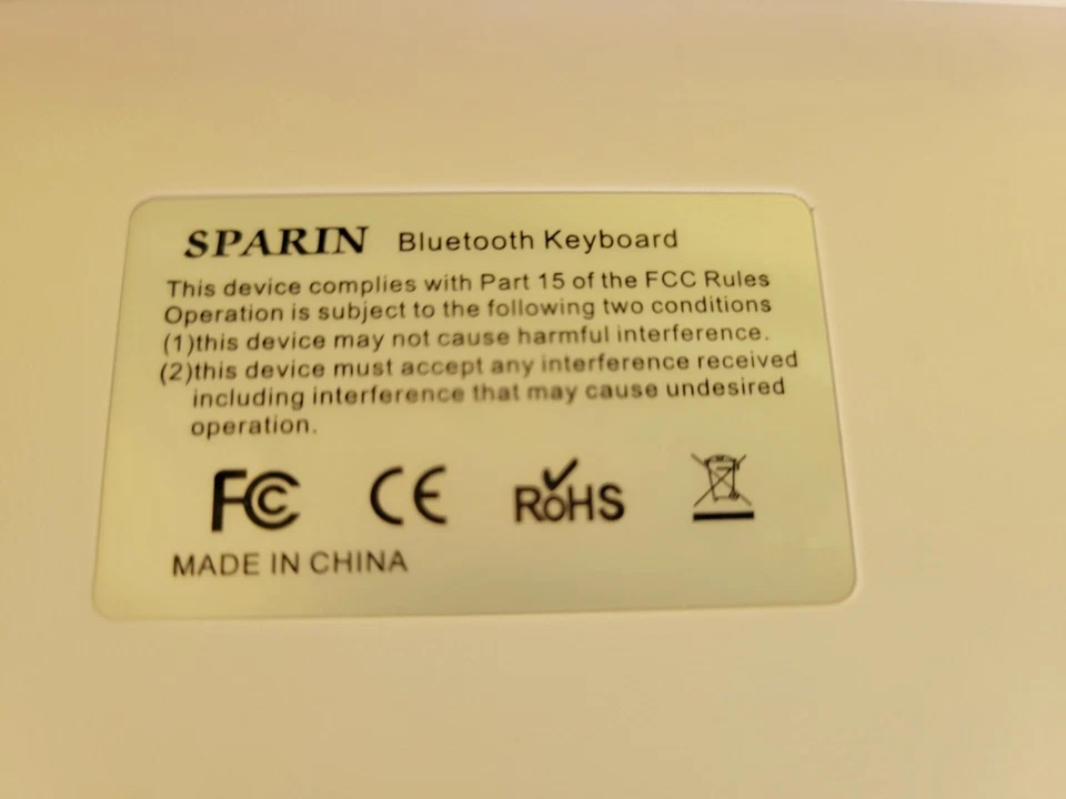 SPARIN Tablet Keyboard for Galaxy Tab A 10.1 / Tab A7, Bluetooth Keyboard - Image 3 of 4