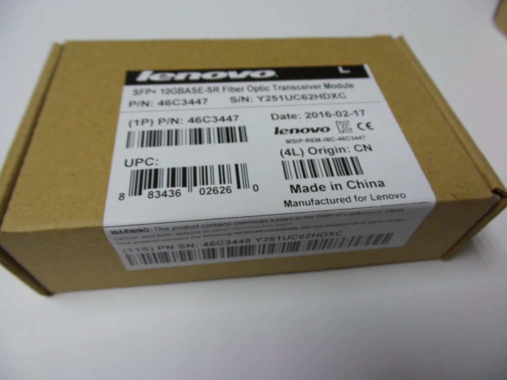 NEW! IBM 46C3447 BNT SFP+ SR Transceiver