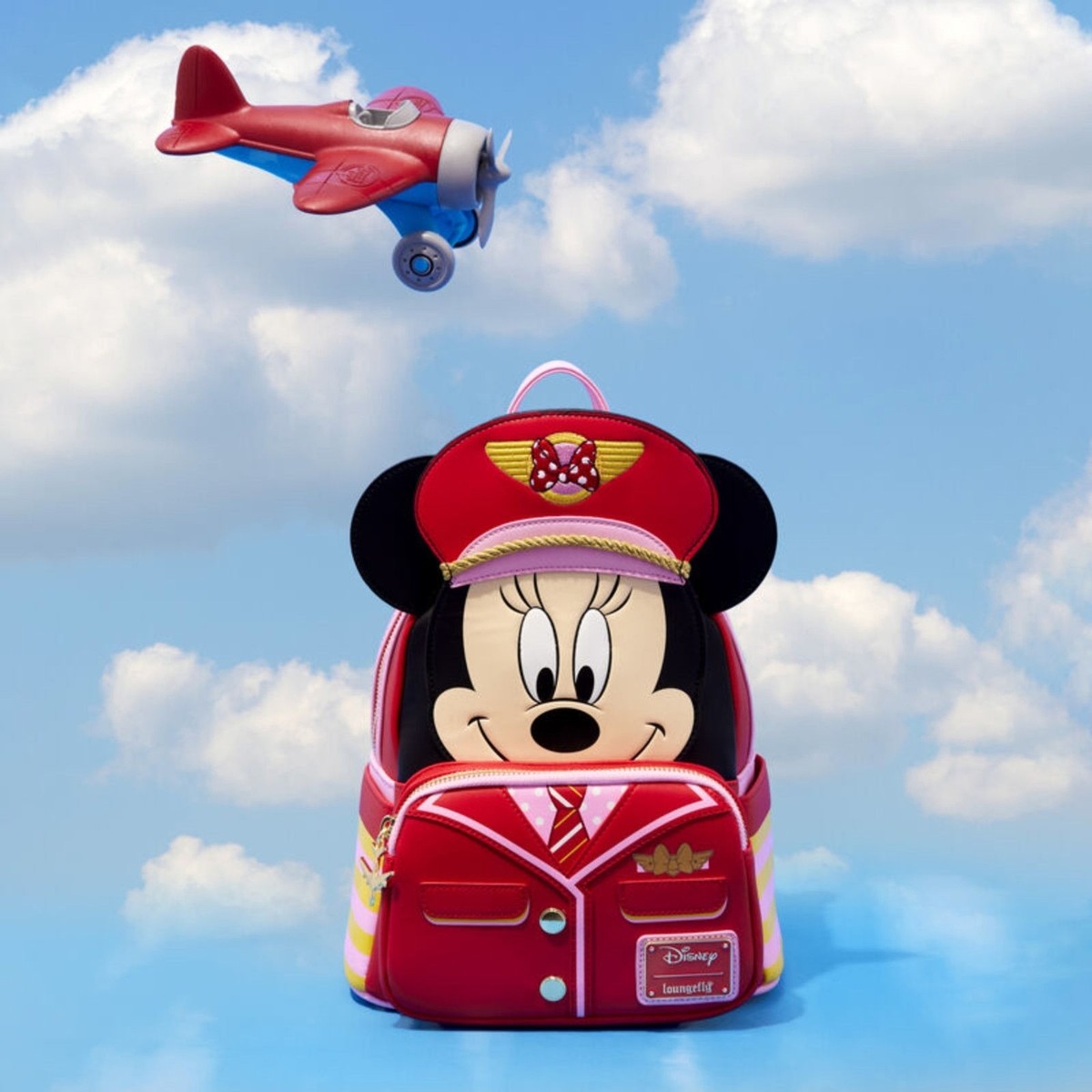 Loungefly Disney C2E2 Minnie Mouse Pilot Cosplay Mini Backpack | eBay