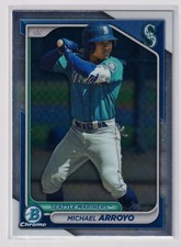 Michael Arroyo Chrome Prospect 2024 Bowman BCP-97 Seattle Mariners