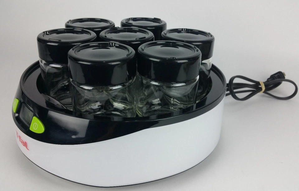 Yogurtera griega T-Fal TFal con temporizador LCD automático YG2328 FÁCIL PRUEBA FUNCIONA Foto 4 de 4