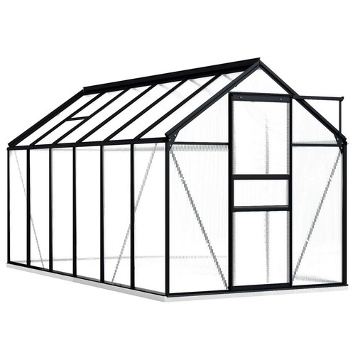 Greenhouse Aluminium Frame Green House Anthracite Storage Garden Shed - Picture 21 of 62
