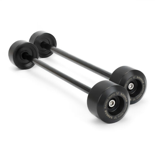 For SUZUKI DL 1000/XT V-Strom CNC Front Rear Wheel Axle Sliders Crash Guard Pair - Picture 5 of 12