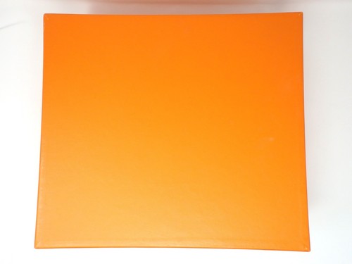 Hermosa caja de regalo de almacenamiento vacía naranja HERMES Birkin Kelly 38 x 34 x 15,5 cm - Imagen 3 de 12
