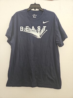 Nike Beast B.E.A.S.T. Together Graphic T-shirt Men's Size XL Dark Navy Blue