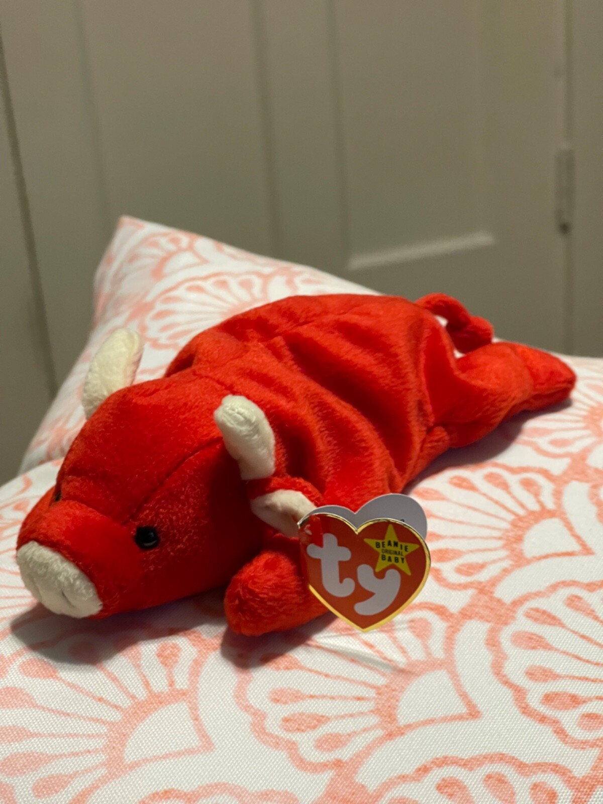 TY Beanie Baby TABASCO the Bull (4th Gen hang tag) (8.5 inch) MWMTs