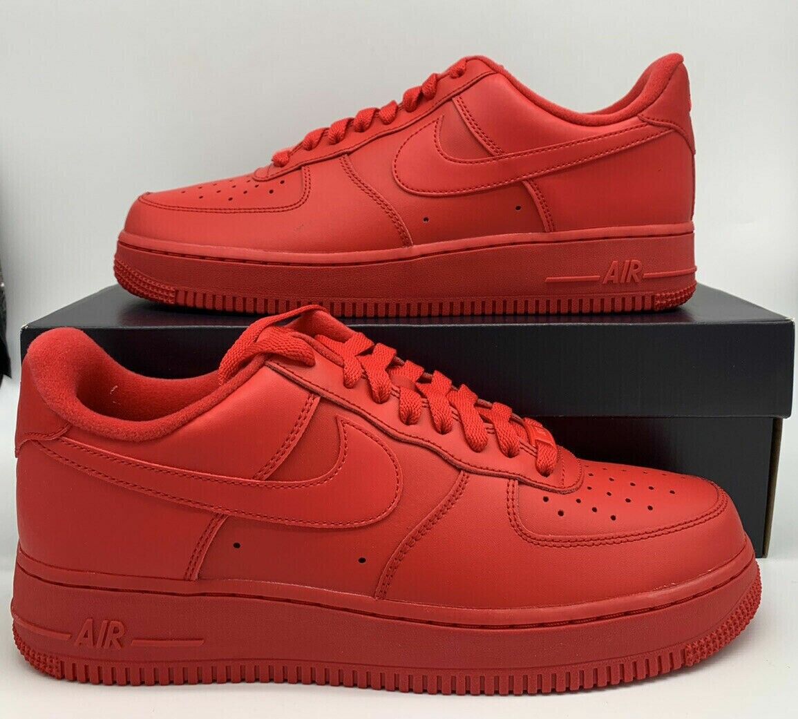 Nike Air Force 1 LV8 Low Triple Red Casual CW6999-600 Mens Nike Air Force 1 LV8 Low Triple Red Casual CW6999-600 Mens