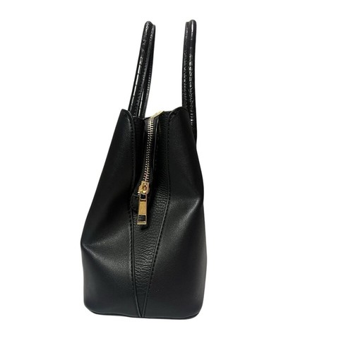 CALL IT SPRING Black Tote Bag Vegan Leather Handbag with Straps Crossbody Bag - Picture 5 of 11