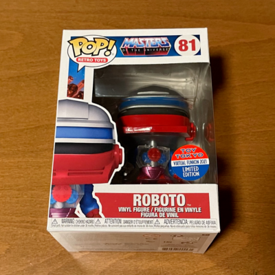 Funko pop Masters of the universe 81 Roboto convention MOTU