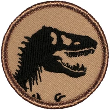 T-Rex Patrol Patch - 2" Round Embroidered Patch