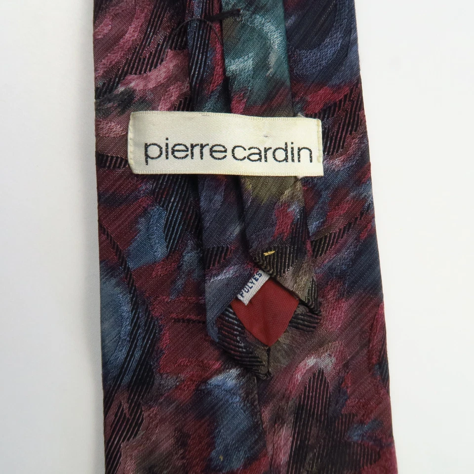 Corbata Pierre Cardin Para Hombre Multicolor Patrón Floral Poliéster 56x3.5 Foto 3 de 4
