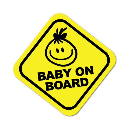 Baby On Board Girl Sticker Decal Car Vinyl Sign Window Cute #5460K - Picture 1 of 1