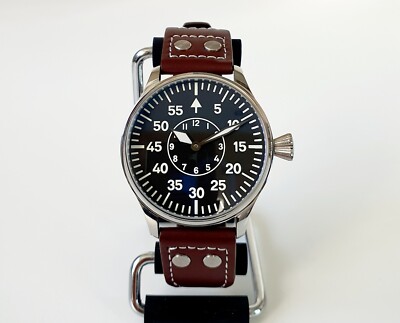 Unbranded 38.2mm Blue Pilot Flieger Dial For ETA 6498-1 Unitas 6498 Watch - Germany