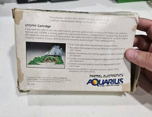 Utopia Mattel Aquarius Computer Video Game With Rough Box - Picture 5 of 13