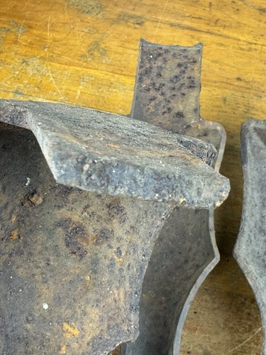 4 PIEDI, gambe antiche per stufe ~ WINCROFT? Anteriore ""W"" senza chip senza crepe - Foto 22 di 24