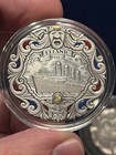 Pair of engraved Love Tokens By Andy Gonzales Dollar And Half Titanic & Jupiter