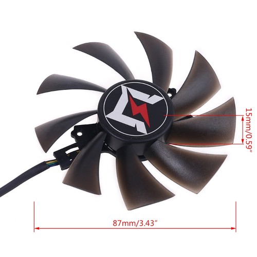 3pcs DC12V Graphics Card Cooling Fan for Gainward GeForce RTX 2060 2080 Super - Afbeelding 8 van 8