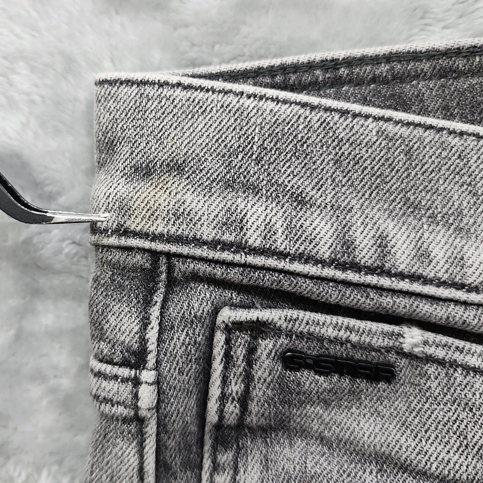 Pantalones de mezclilla G-STAR RAW para mujer 29/30 gris ARC 3D novio recortados entrepierna caída elásticos Foto 3 de 4