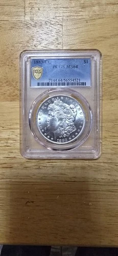1883-CC Morgan Dollar PCGS MS64