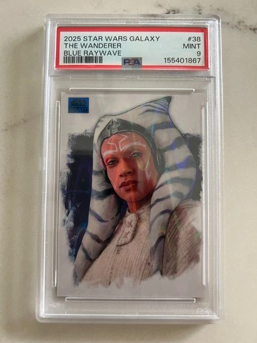 2025 Topps Chrome Star Wars Galaxy #38 The Wanderer BLUE RAYWAVE /175 PSA 9 MINT