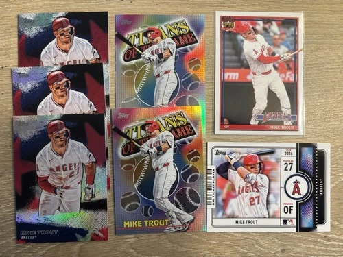 2026 Topps Series 1 - Mike Trout - Los Angeles Angels - 7 Card Lot MLB