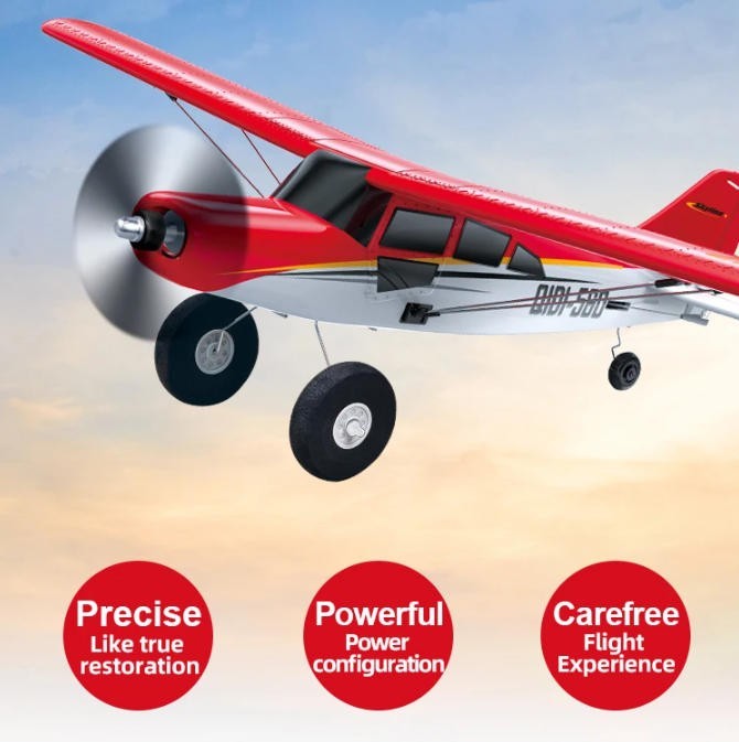US 3D 4CH RC Airplane 500mm Wingspan One-Key Aerobatics Brushless 6Axis Gyro Toy