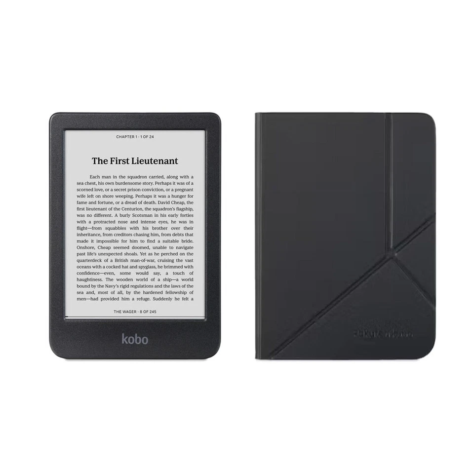Kobo Clara Black and White SleepCover Case (Black)