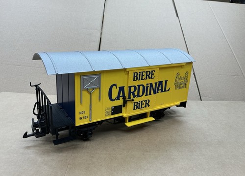 LGB MARKLIN SPUR G GEDECKTER GÜTERWAGEN WAGGON MOB GUTERWAGEN CARDINAL BIER 40284 | Condition: Used