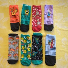 Nickelodeon SpongeBob 90's Characters Socks Mens Size 6 - 12 NEW