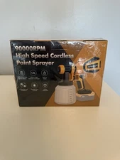 90000RPM High Speed Cordless Paint Sprayer W/4 Nozzles 3 Patterns NEW IN BOX ~