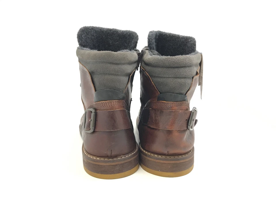 BullBoxer Herren Stiefel Stiefeletten Boots Leder Freizeit Comfort Braun Gr 44 - Bild 4 von 4