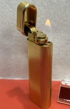 Overhauled Cartier Gas lighter Gold oval trinity without box