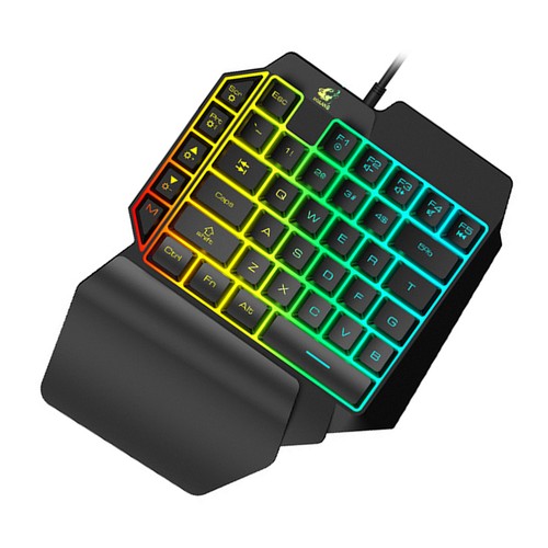Linkshänder Mechanische Tastatur Für Laptop-Computer RGB-Tastatur - Afbeelding 10 van 11