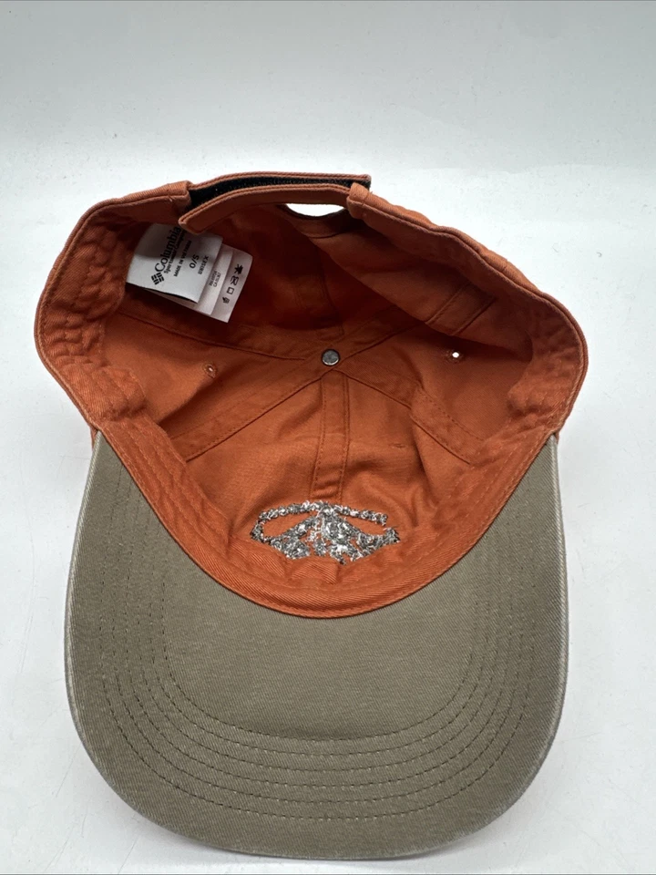 Columbia Hat Cap Strap Back Orange One Size Rugged Outdoor Cotton One Size - Image 4 of 4