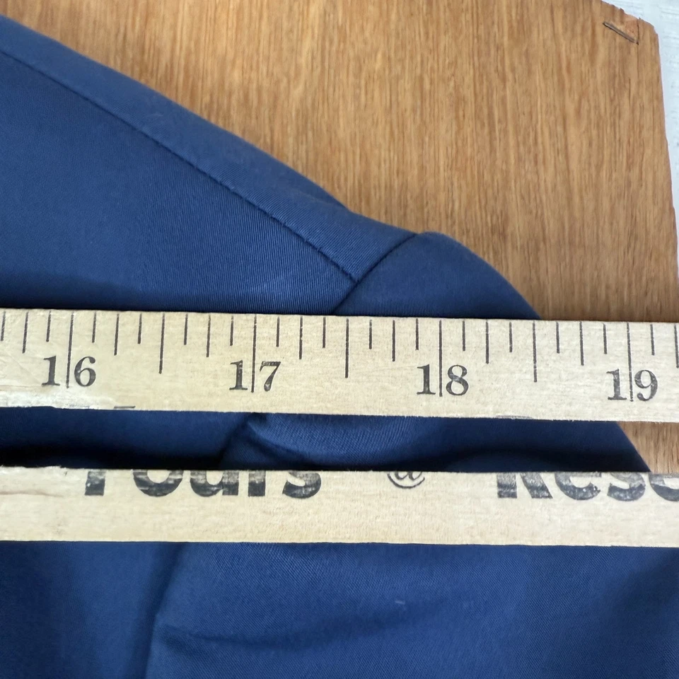 Traje Express Para Hombres 40R Azul Marino 2 Botones Algodón Fotógrafo Delgado 3 Piezas Chaleco Foto 4 de 4