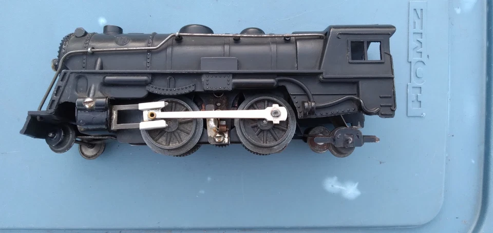 Marx Prewar O O27 Gauge 999 Steam Locomotive Scarce Embossed Teeth Closed Pilot - Image 4 of 4