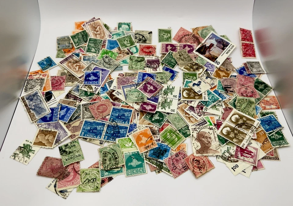 🇮🇳 15.7 g INDIA STAMP LOT Mixed Era Collection-1800s-Antique-Modern-All Types - Image 3 of 4