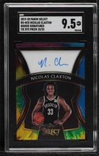 2019 Select Rookie Signatures Tie-Dye Prizm 10/25 Nic Claxton SGC 9.5 Auto 3r1