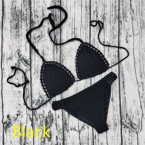 Sunbathing Swimming At Beach Crochet Swimsuit Beach Push Up Brand New Condition - Picture 9 of 15