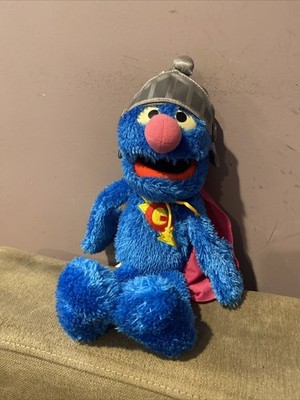 Hasbro Sesame Street Super Grover Talking Plush Toy 2010 Rare Collectible 14''