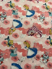Alice In Wonderland Cotton Fat Quarter 18  x21  New